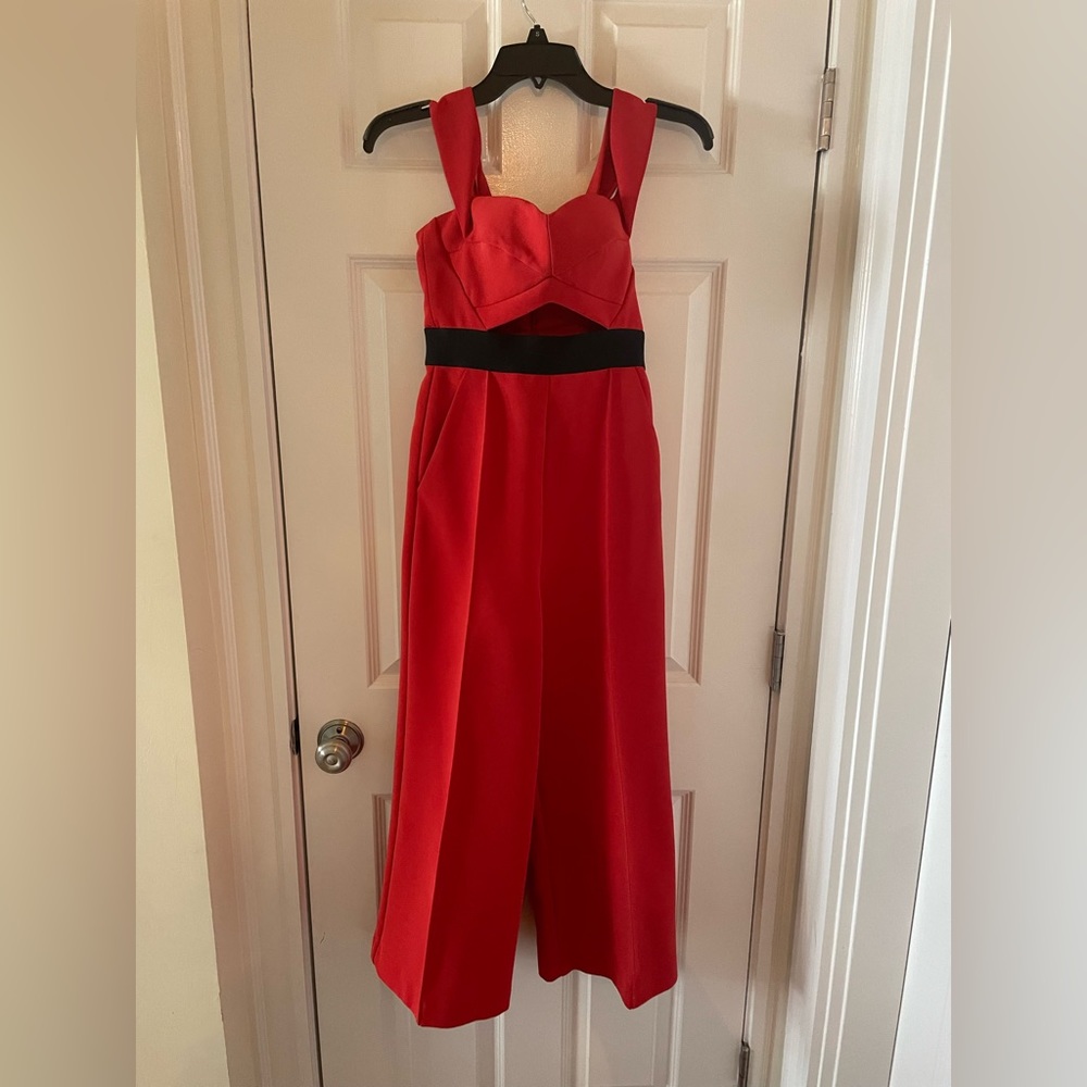 SELF PORTRAIT wide leg jumpsuit